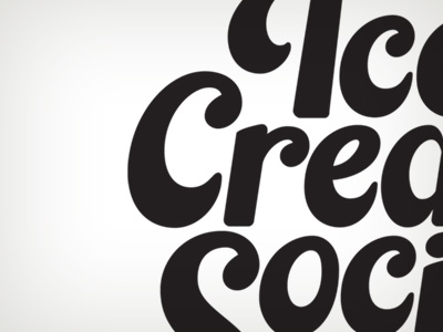 Ice Cream logo typography