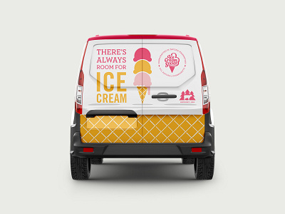 Ice Cream Social Van Wrap ice cream packaging vehicle wrap