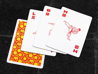 Sucker Punch Cards cards illustration karate kick martial arts