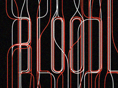 Blood book cover ornate type