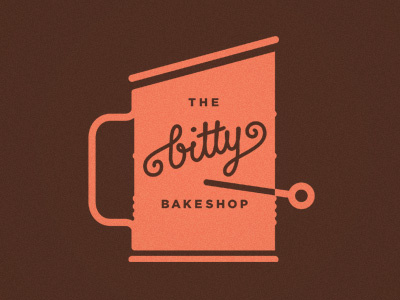 The Bitty Bakeshop Sifter bakeshop illustration logo sifter