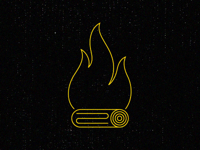 Fire design fire illustration simple