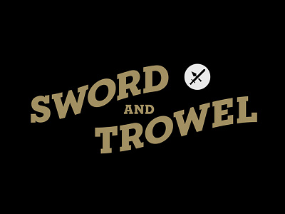 Sword Trowel headline typography