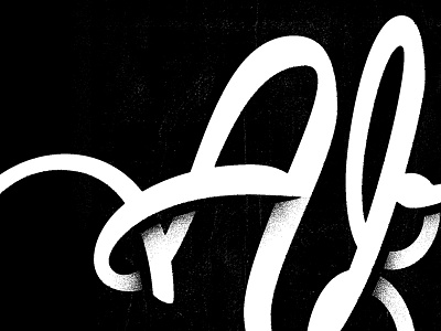 A brush script lettering