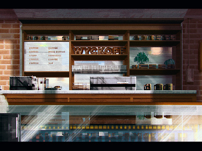 Coffee shop brooklyn bushwick coffee coffeeshop illustration photoshop roasters variety