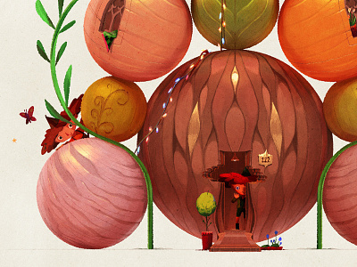 The Gnome Universe — I art colour design digital gnome illustration miniature painting sketch warm