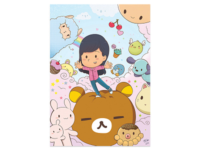 Kawaii Poster cute gift girl illustration kawaii poster step by step
