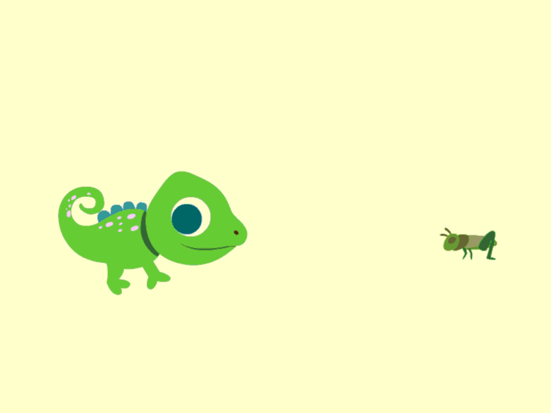 Chameleon animation chameleon educational game kids