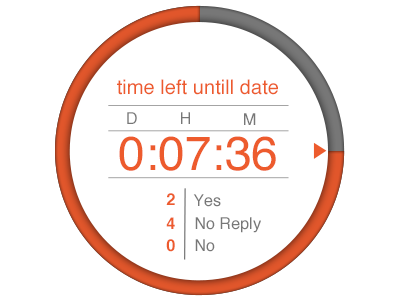 Timely Reply minimal ui mobile ui timer ui