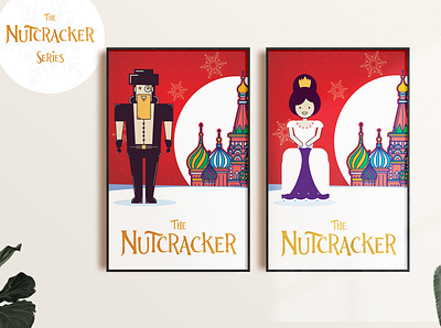 nutcracker series poster design vector