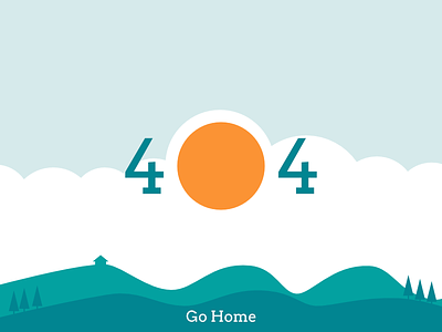 404 Sceninc Dribbble 404 design landscape scenic web