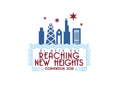 Reaching New Heights chicago convention event logo greek organization pi beta phi sorority