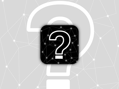 Question Icon android app black icon ios logo mark question sparkles