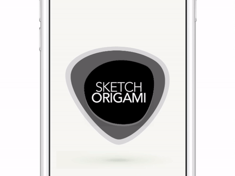 Logo animation on app launch animation app icons iphone logo origami sketch splash studio