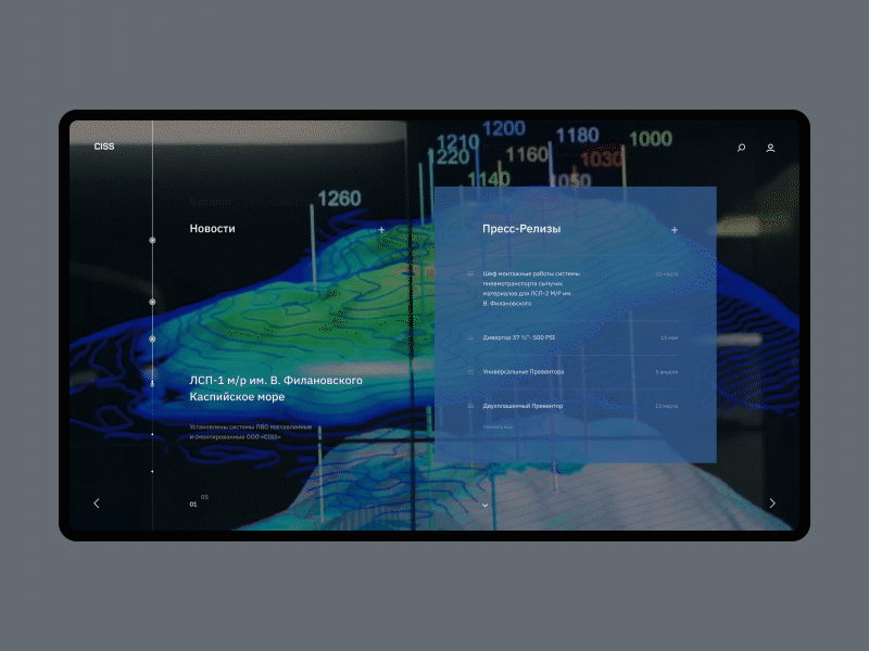 CISS — News Slide animation clean fullscreen fullwidth inspiration interface minimal motion ui web