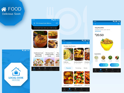 Local Cook House biryani booking app clean hotel cook design food app house local logo mobile mobile ui restaurant restaurant app ui ui design ux uxdesign weekly