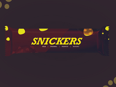 Snickers- Dribbble Weekly Warmup