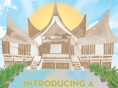 Minang architecture house malay minangkabau sky sun