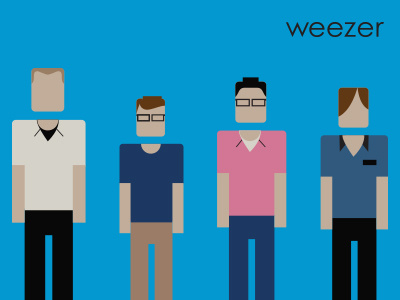Weezer Blue Album Tribute aiga blue album character simplified weezer