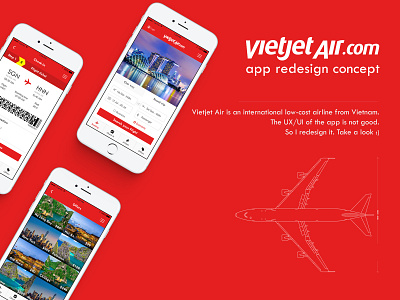 Vietjet Air App UX/UI Redesign app redesign ui ux