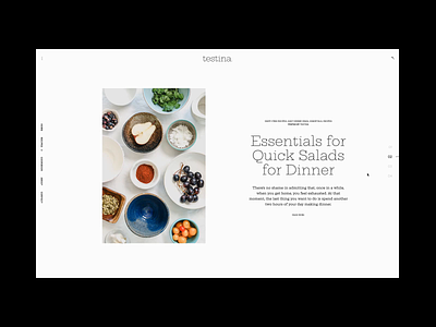 Testina - Food Blog Theme chef design foodblog minimal responsive restaurant template theme wordpress