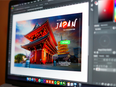 Banner presentation for trip to Japan
