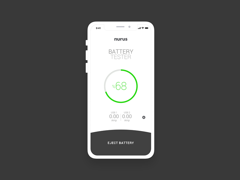 Battery Tester App by Emre Gürdap on Dribbble