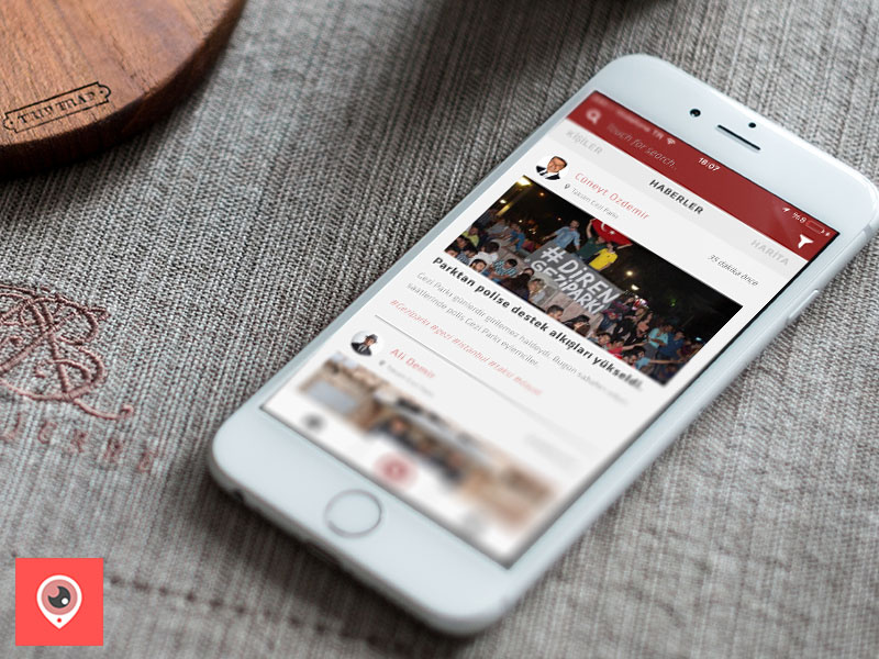 Social News APP - Stream Screen journalist citizen location ux ui news social