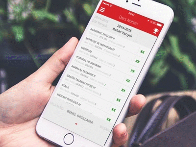 Başkent University Mobile APP - University Grade app mobile interactions ux ui grade university