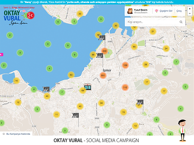Hope Flowers - Social Media Campaign campaign election location media politician social ui ux