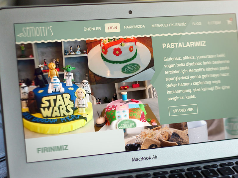 Semotti's Kitchen - Bakery glutenfree foods e-commerce desktop ux ui web bakery