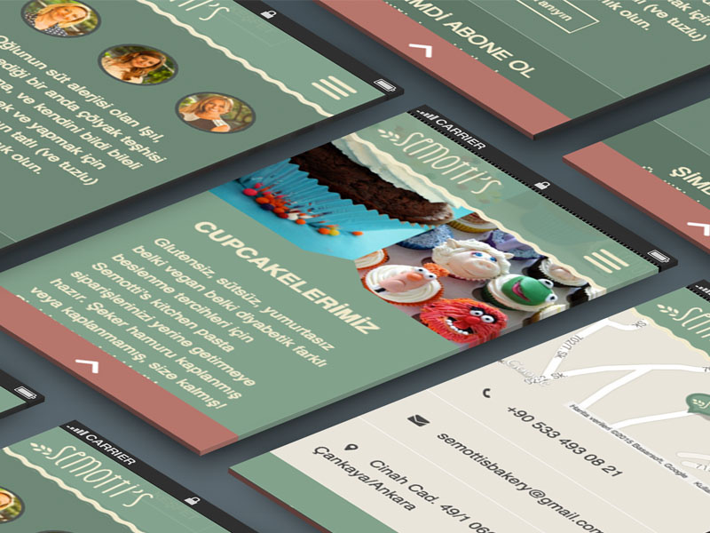 Semotti's Kitchen - Mobile View responsive mobile web ui ux foods