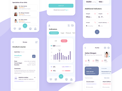 HealthCare Mobile App by NIX on Dribbble