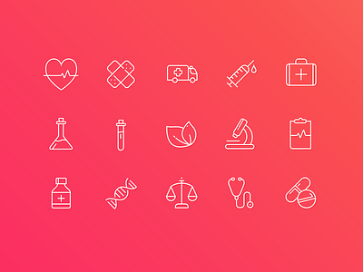 Medical Icons doctor health icon icons illness medical medicine red