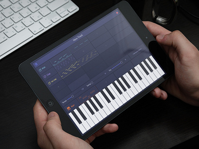 Beat Maker app game hand ipad keys melody music piano play song