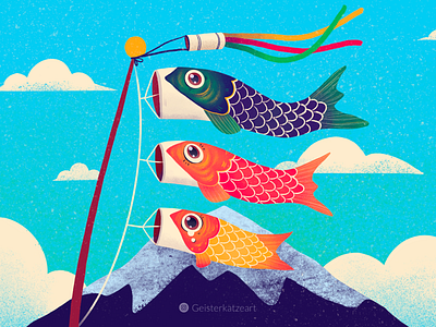 Koinobori by Sandy Geist on Dribbble