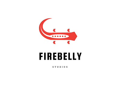 Firebelly One branding gutensite logo mark newt reptile