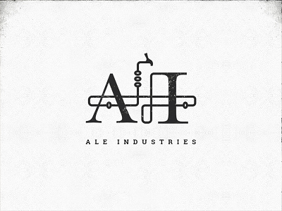 Ale Industries Logo ale artisan beer branding brewery identity industrial industry logo mark typography