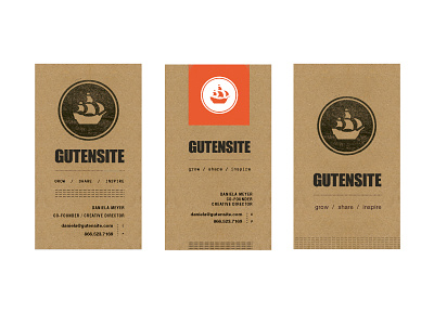 Gutensite Cards business card gutensite stamp