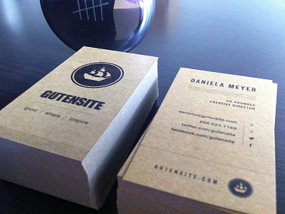 Business Cards Arrived business card gutensite industrial recycled