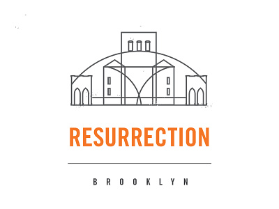 Resurrection Brooklyn Logo Ideas (3) brooklyn building city gutensite logo urban