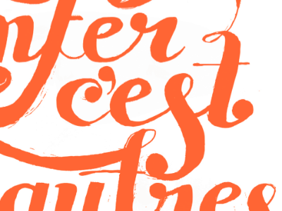 Sartre illustrated hand lettering lettering typography