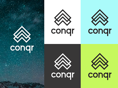 Conqr (Cancer App) logo app app design branding cancer inspire logo logo design ui ux