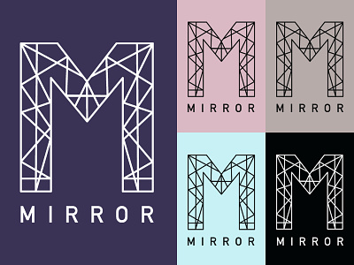 Mirror Logo branding clothes clothing company logo mirror store website