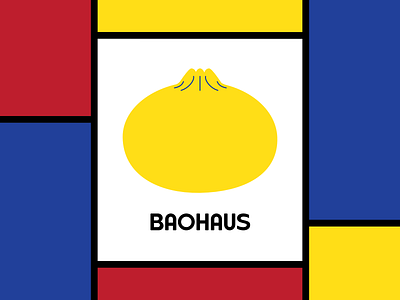 Baohaus art bao baohaus bauhaus branding design food logo