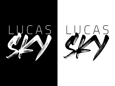 Lucas Sky - Music Production [Primary Logo] beats branding logo music music production