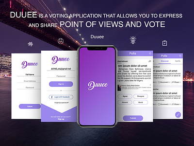 Duuee design app UI/UX