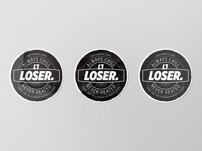 Your Favorite Loser - Claussen Sticker black design graphic pickles sticker vector