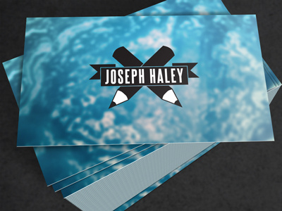 New Business Cards blue business cards logo minimal mockup