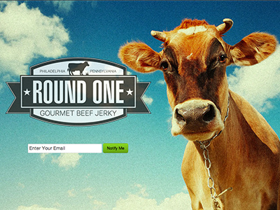 Round One Update blue cow round one jerky sky splash web